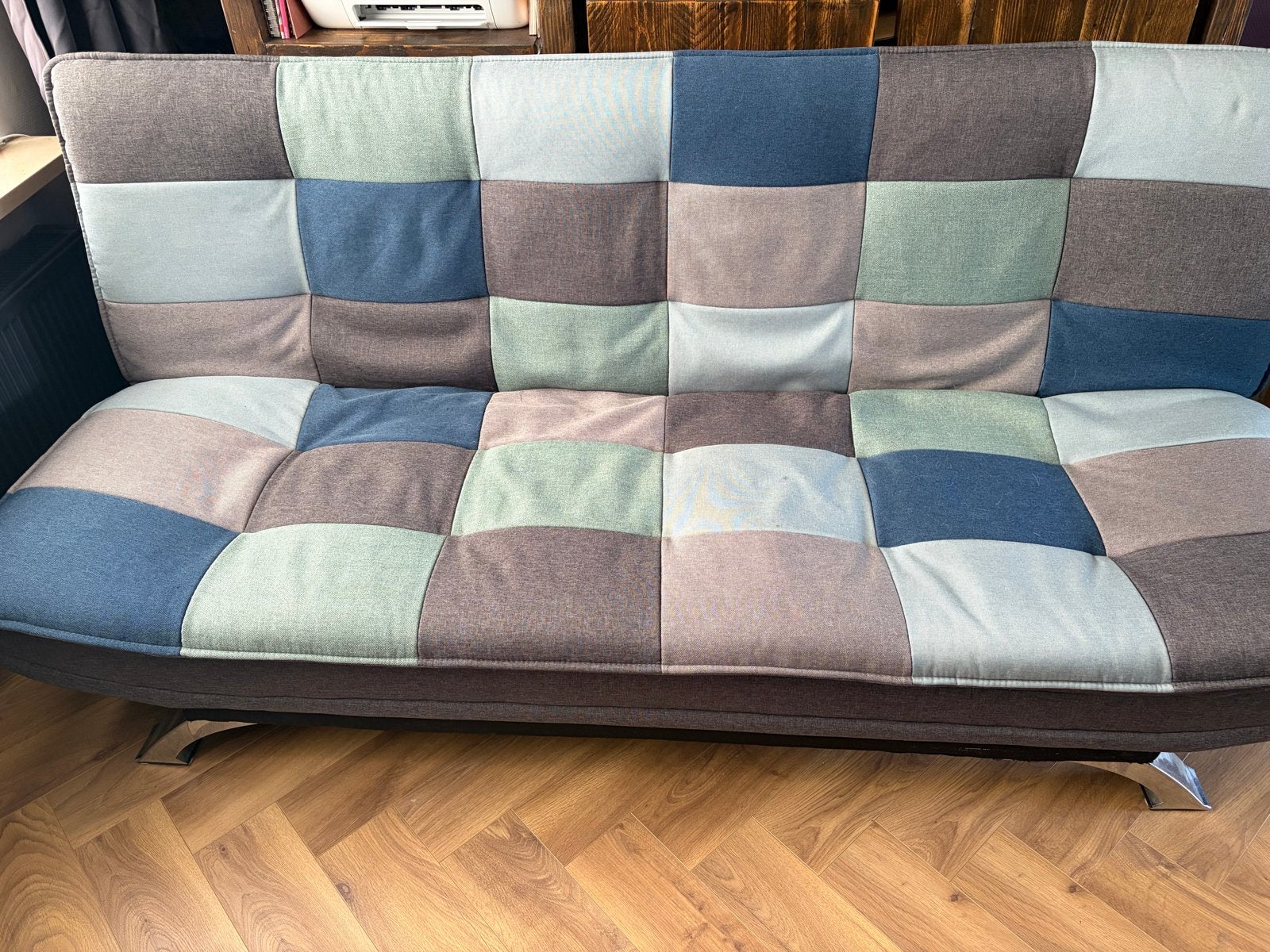 Patchwork slaapbank - Meerkleurig, Ophalen, Gebruikt, Meerkleurig, Tweepersoons