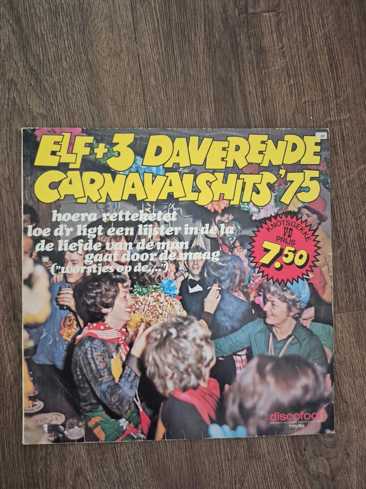 Elf + 3 Daverende Carnavals Hits '75 LP - Disco, Cd's en Dvd's, Vinyl Singles, Gebruikt, Overige genres, LP, Originele persing