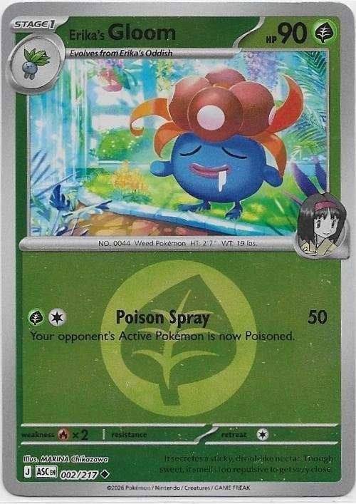 Ascended Heroes,  Erika's Gloom [reverse] 2/217, Verzenden, Nieuw, Losse kaart