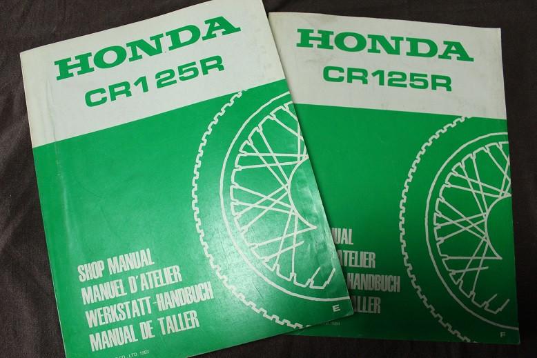 Honda CR125R 1983 1984 motorcycle shop manual CR125 R, Ophalen of Verzenden, Honda