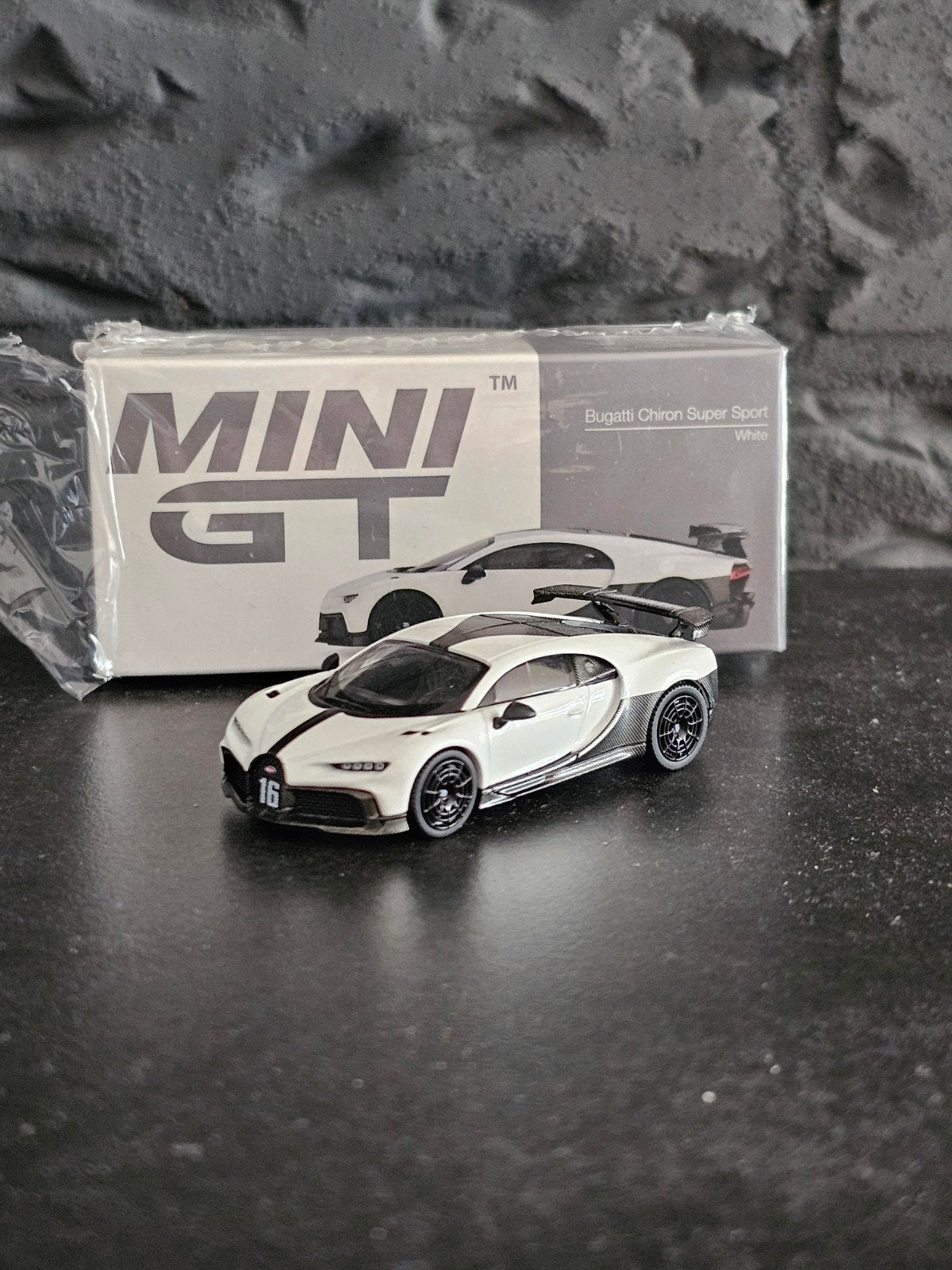 Mini GT Bugatti Chiron Pur Sport - Wit Diecast Model, Overige merken, 1:50 of kleiner, Auto, Nieuw