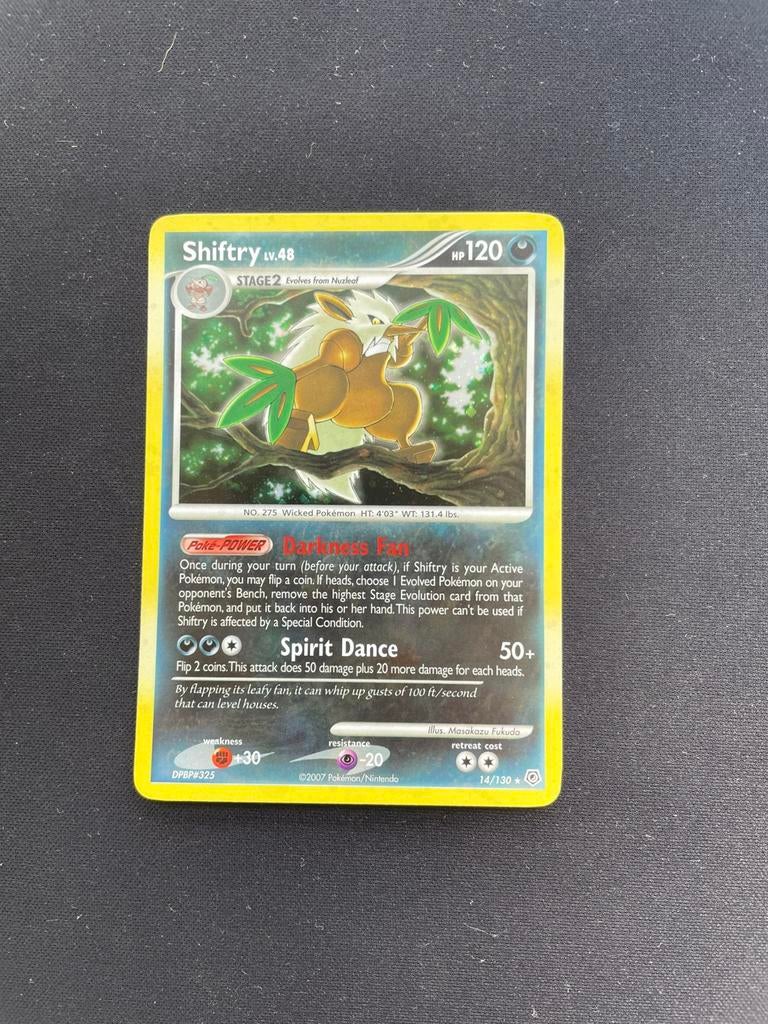 Shiftry 14/130 Diamond Pearl Holo Pokémon kaart, Ophalen of Verzenden, Zo goed als nieuw