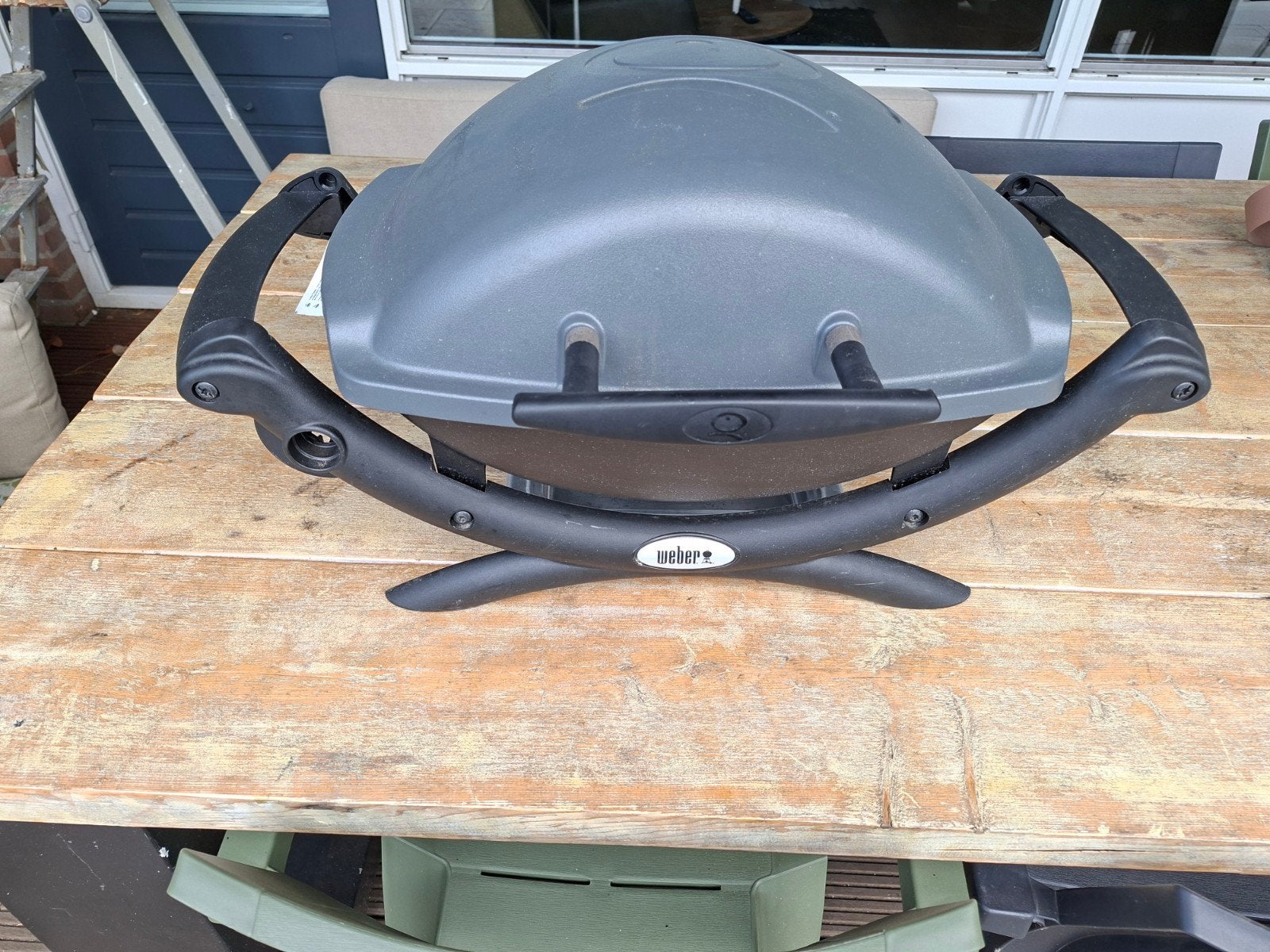 Weber Q 1400 elektrische barbecue - Gebruikt, Tuin en Terras, Ophalen, Gebruikt, Weber
