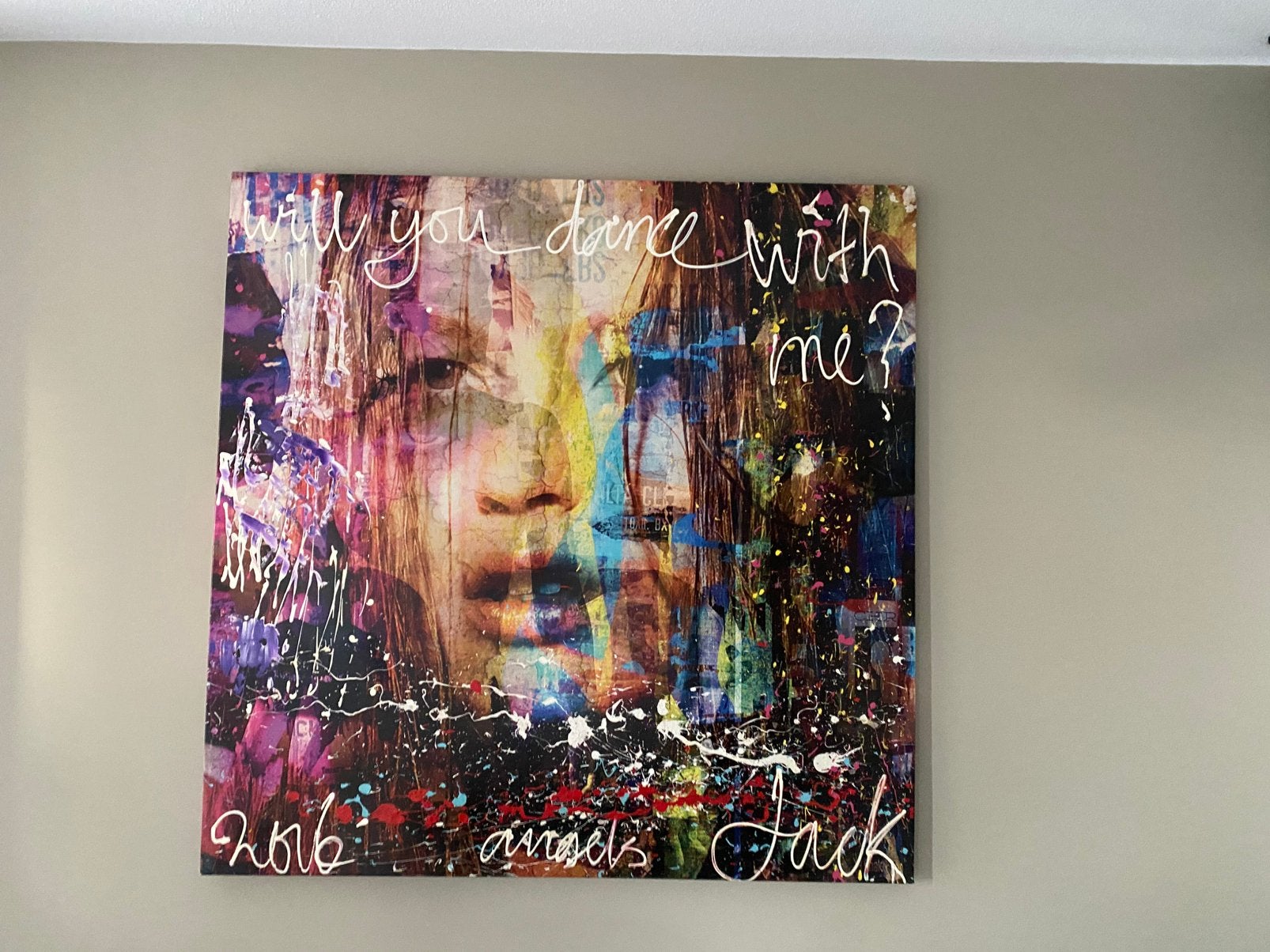 Jack Liemburg 140 x 140 cm, Antiek en Kunst, Ophalen