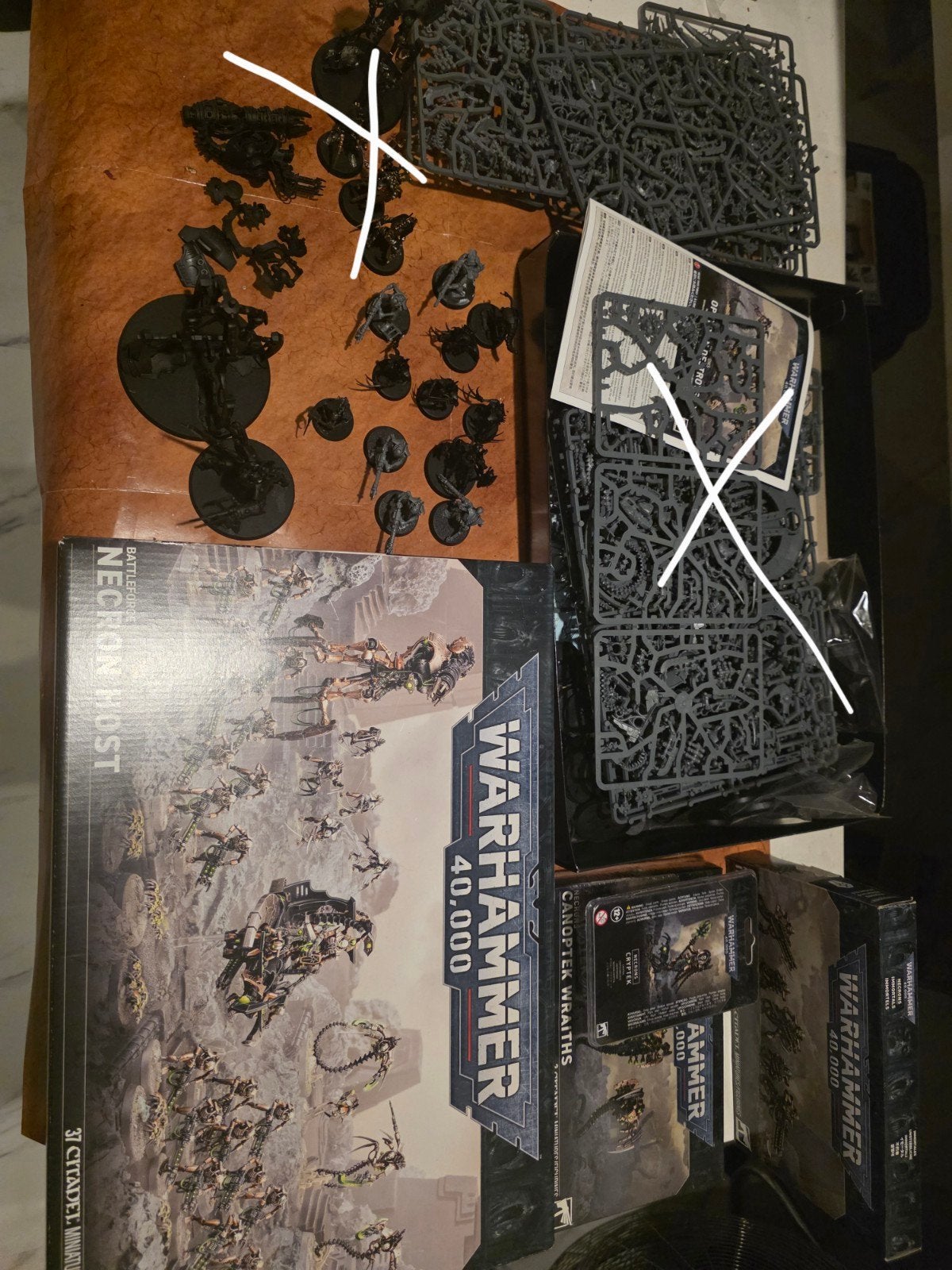 Warhammer 40.000 Necron Host Battleforce & Canoptek Wraiths, Hobby en Vrije tijd, Ophalen of Verzenden, Zo goed als nieuw, Warhammer 40000