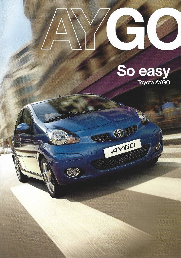 Brochure Toyota Aygo 2009, Ophalen of Verzenden, Gelezen, Toyota