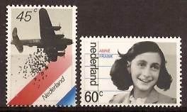 Nederland NVPH nr 1198/9 postfris Anne Frank 1980, Ophalen of Verzenden, Na 1940, Postfris