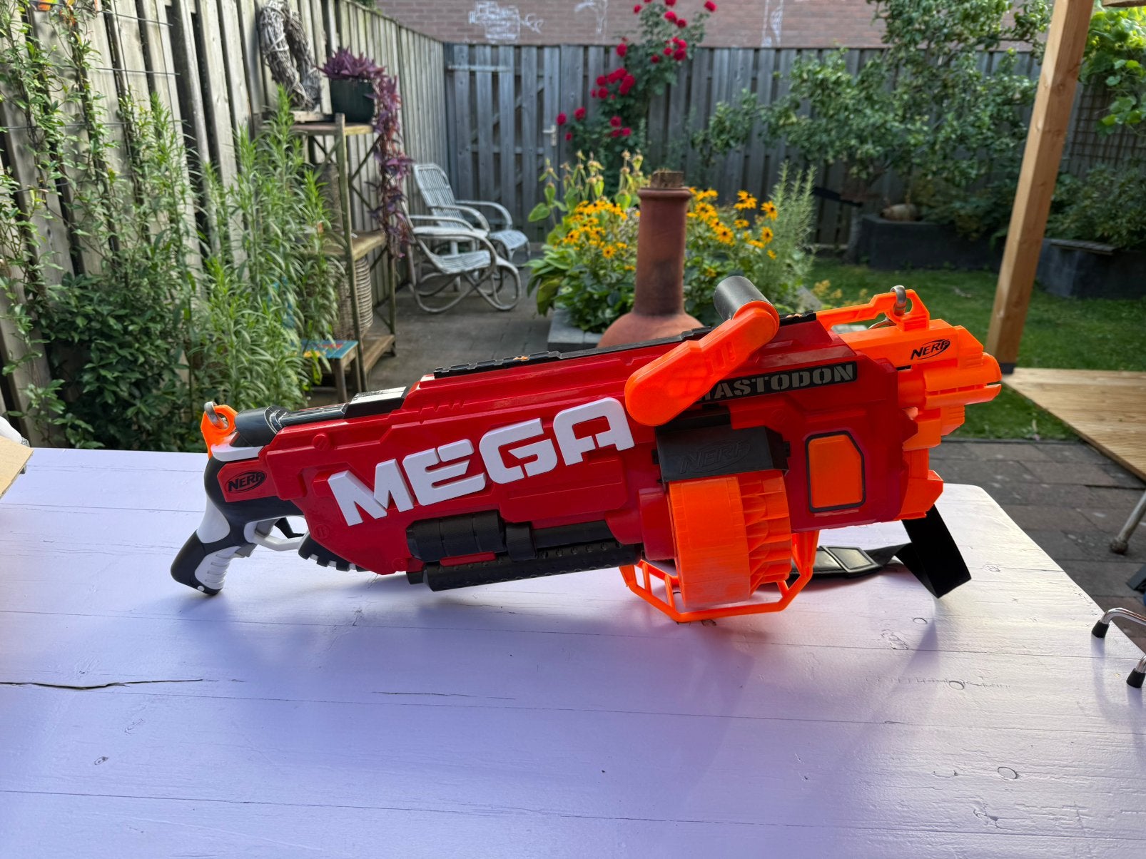 Toffe Nerf MEGA - minigun, Kinderen en Baby's, Speelgoed | Buiten | Actiespeelgoed, Ophalen of Verzenden, Zo goed als nieuw