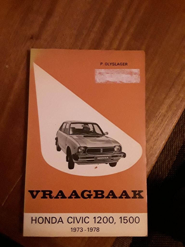 vraagbaak honda civic  1973 tot 1978, Gelezen, Honda, Ophalen of Verzenden, P.H. Olving