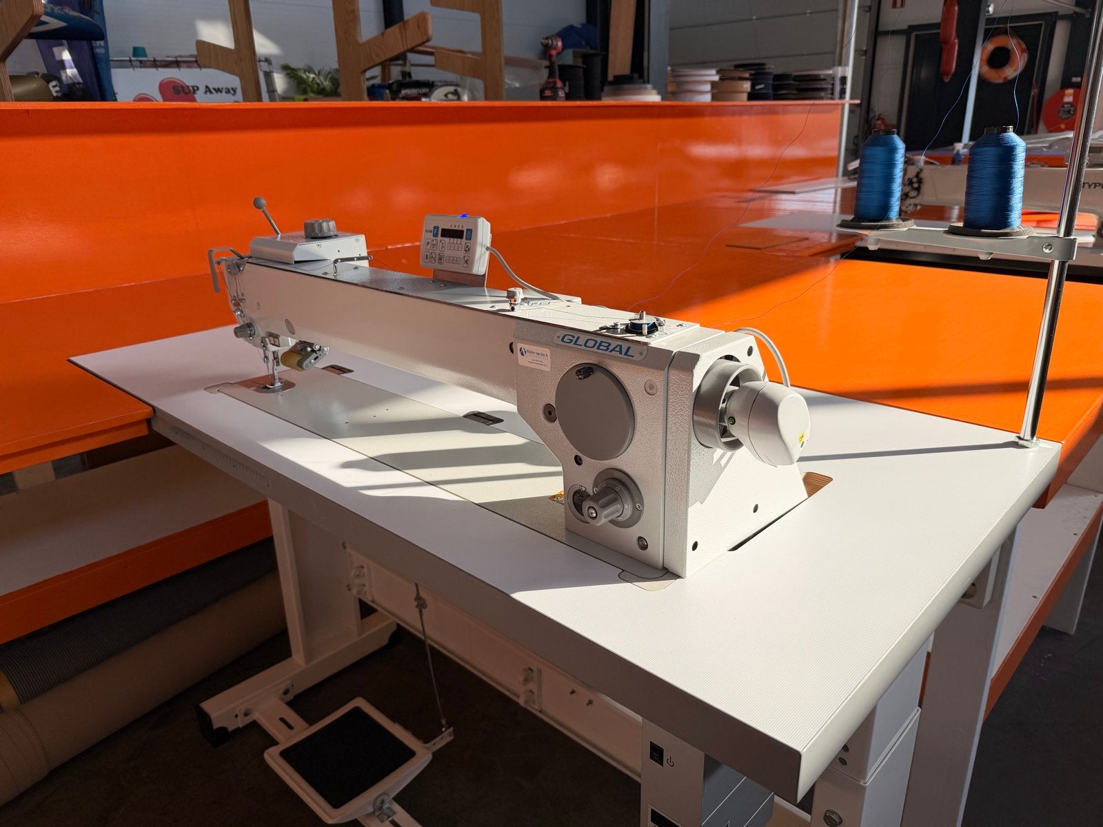 Global industriële langarm naaimachine zigzag/triple, Nieuw, Naaimachine, Industrieel, Ophalen
