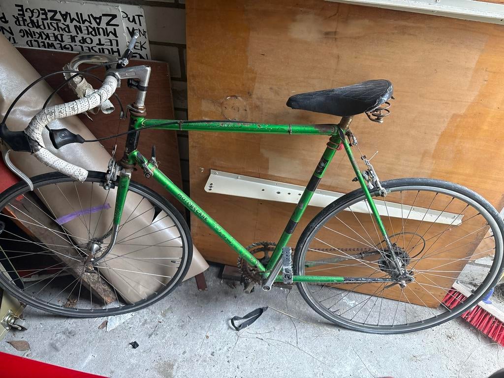 Vintage dames racefiets - Opknapper voor de liefhebber, Fietsen en Brommers, Minder dan 10 versnellingen, Gebruikt, Staal, Velgrem