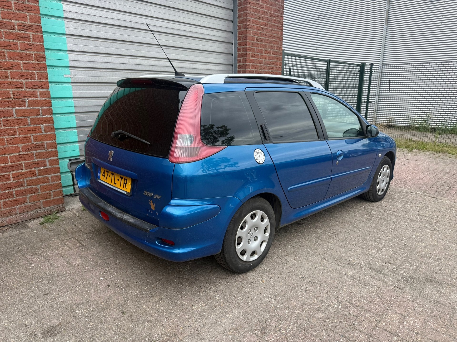 Peugeot 206 SW 1.4 Air-line 3 Airco Bj:2006 NAP!, Voorwielaandrijving, 4 cilinders, Elektrische ramen, Blauw