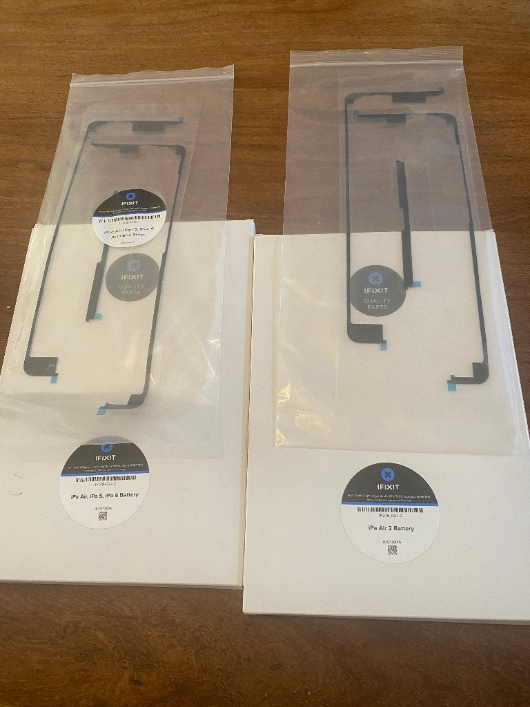 Nieuwe iPad Air 2 / Air / iPad 5 / iPad 6 batterij + strips, Ophalen, Nieuw, IFIXIT