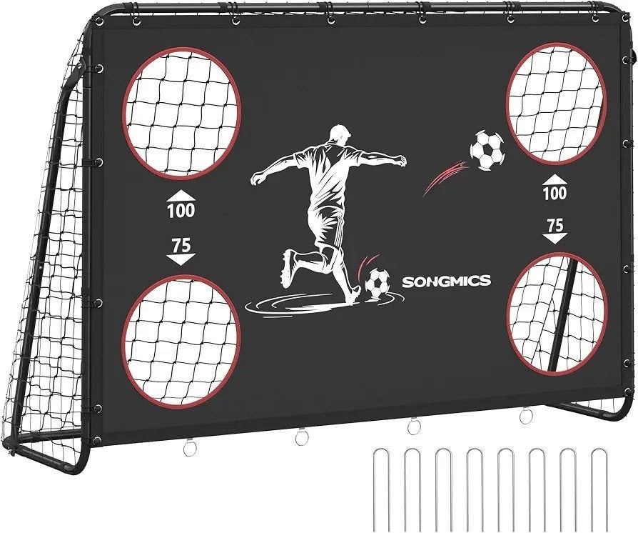 Voetbaldoel met schietdoek - SONGMICS, Ophalen of Verzenden, Nieuw, Overige typen