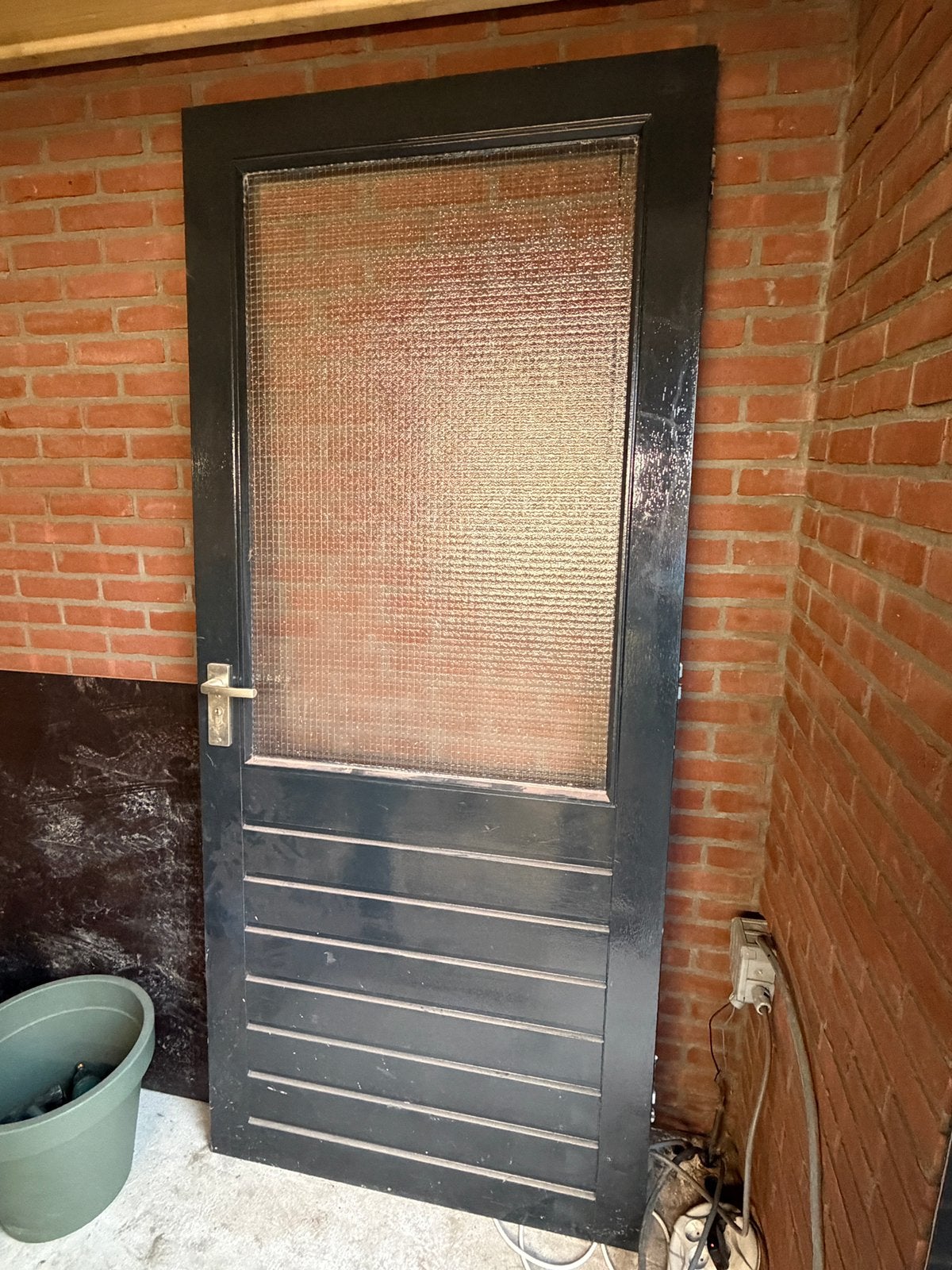 Schuur duur, Ophalen, Gebruikt, 80 tot 100 cm, Buitendeur