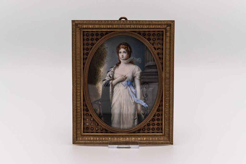 Miniatuurportretje Koningin Louise van Mecklenburg-Strelitz, Ophalen of Verzenden