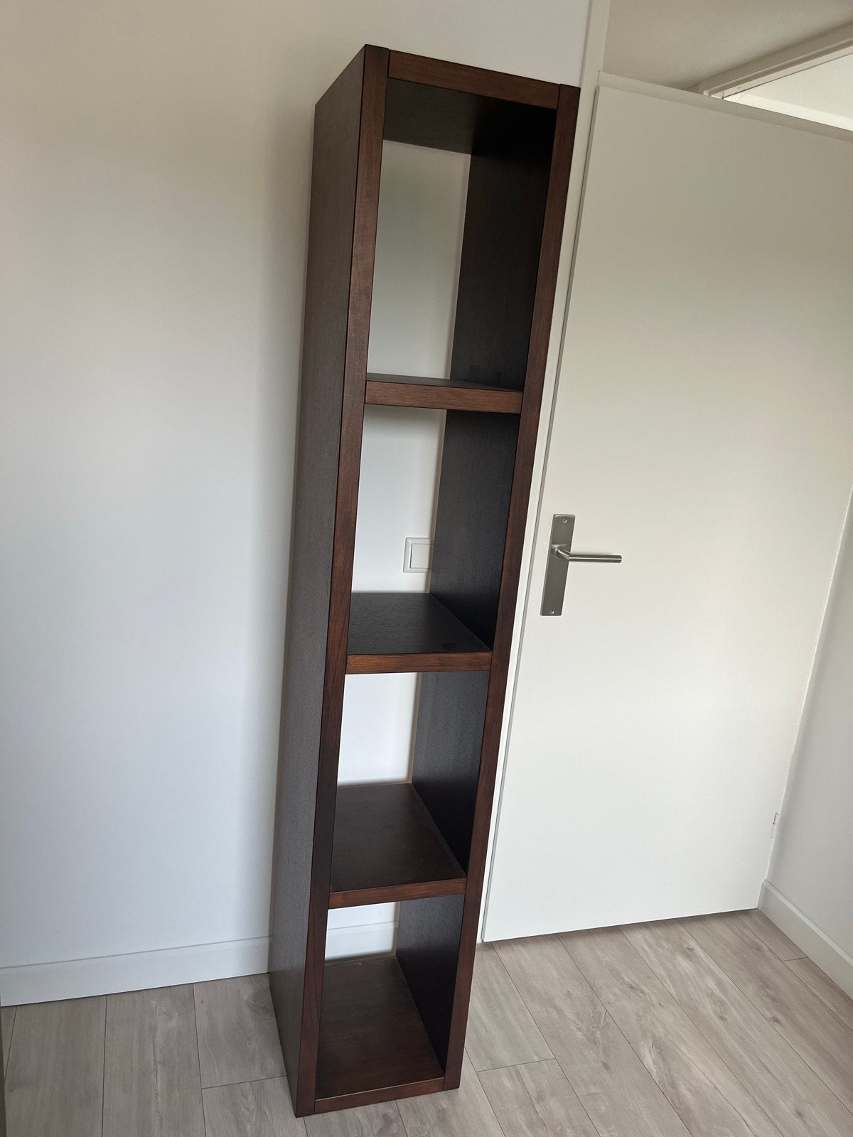 Massief Eiken Roomdivider - Donkerbruin - Nieuwstaat, Ophalen, Met plank(en), Minder dan 50 cm, 200 cm of meer