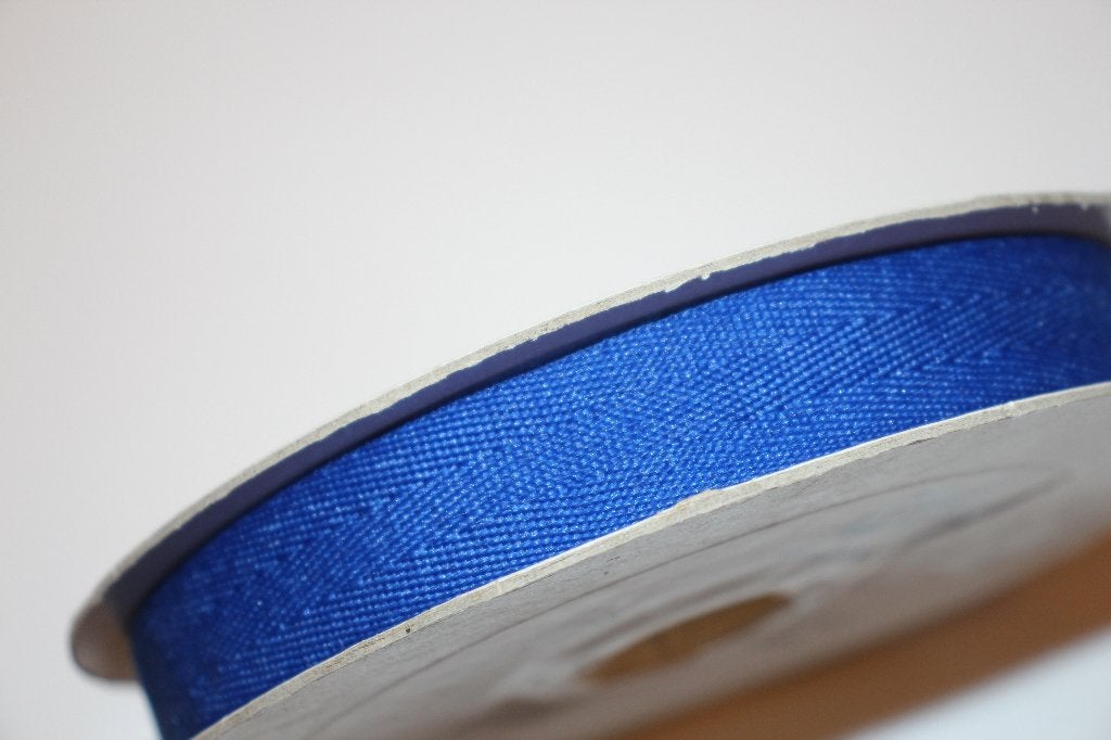Geweven keperband - kobalt blauw - 18mm #3621, Ophalen of Verzenden, Nieuw, Lint, Band of Elastiek