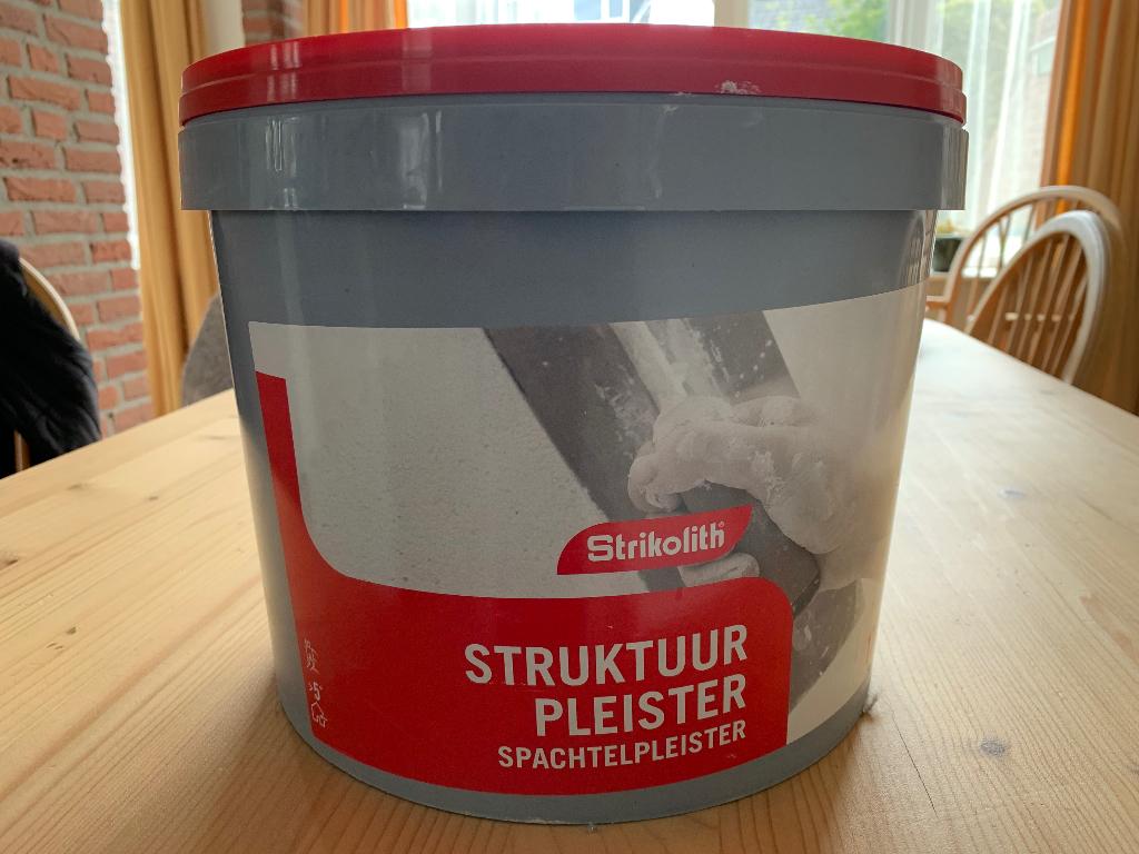 Struktuur pleister, Doe-het-zelf en Verbouw, Verf, Beits en Lak, Minder dan 5 liter, Ophalen of Verzenden, Nieuw, Wit