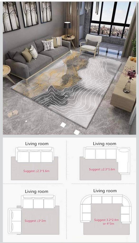 New - Grey abstract Rug, Ophalen, Nieuw, Minder dan 10 m², Grijs