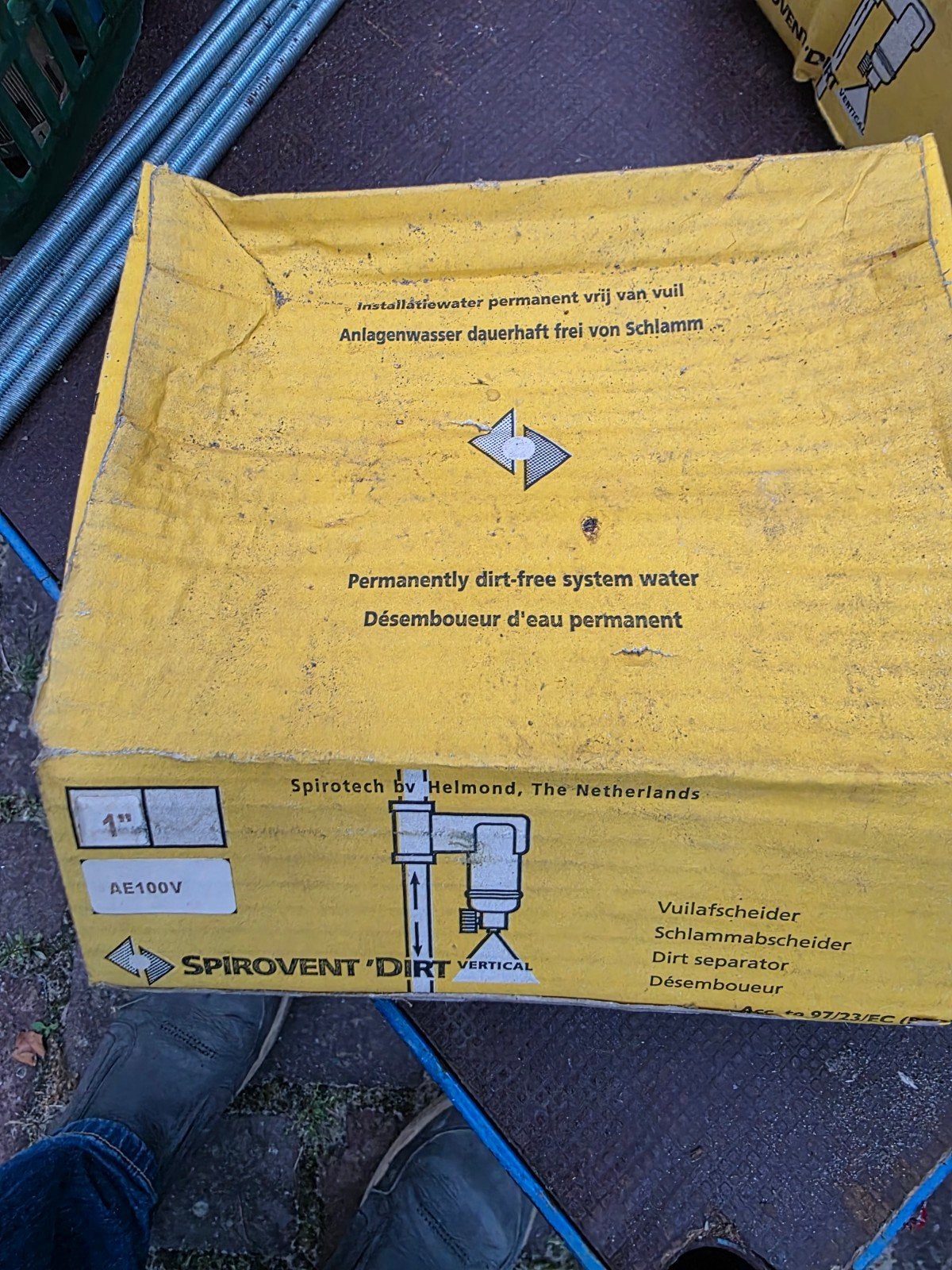 Spirotech Spirovent Dirt Separator AE100V 1" Vuilafscheider, Ophalen of Verzenden, Nieuw