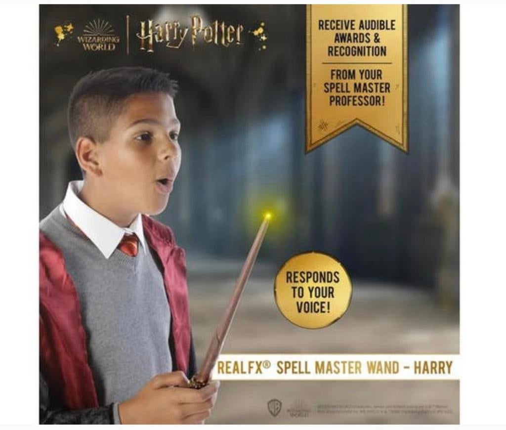 Harry Potter real FX magische toverstaf met Spraakbesturing, Gebruiksvoorwerp, Nieuw, Ophalen of Verzenden, H