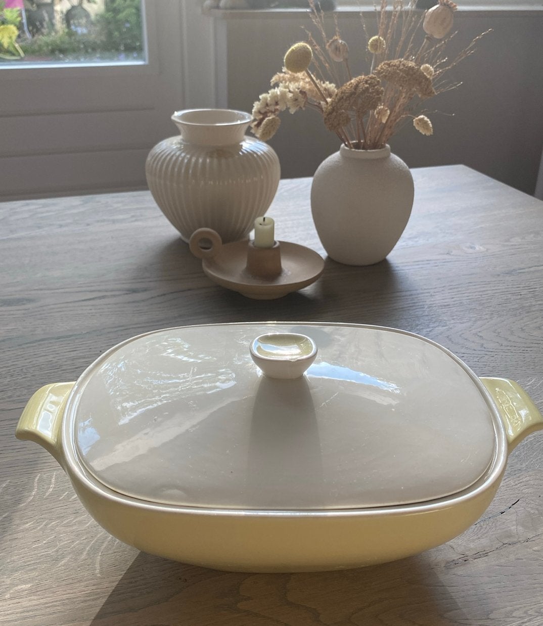 Vintage Petrus Regout dekschaal1,5L Pastelservies Citron), Ophalen of Verzenden