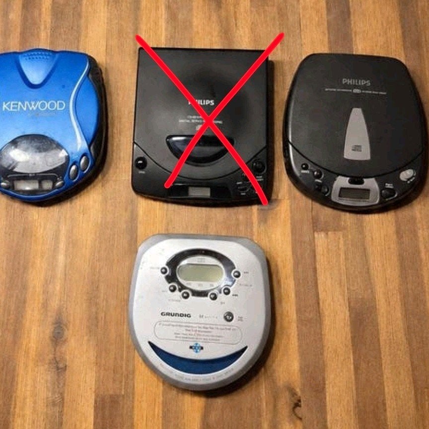 3 discman CD-spelers (Philips, Kenwood , grundig ), Ophalen of Verzenden, Gebruikt, Philips