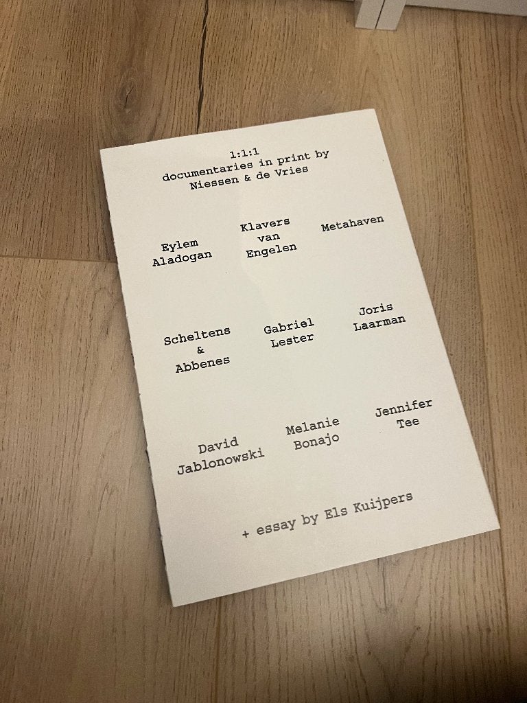1:1:1 Documentaries in print by Niessen & de Vries, Nieuw, Ophalen of Verzenden, Grafische vormgeving, Els Kuijpers
