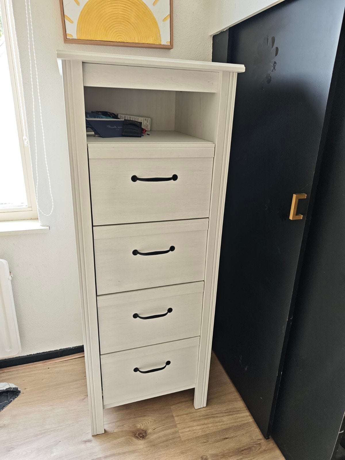 IKEA Brusali - kast met lades en open vak, Ophalen, Met plank(en), Minder dan 50 cm, Gebruikt