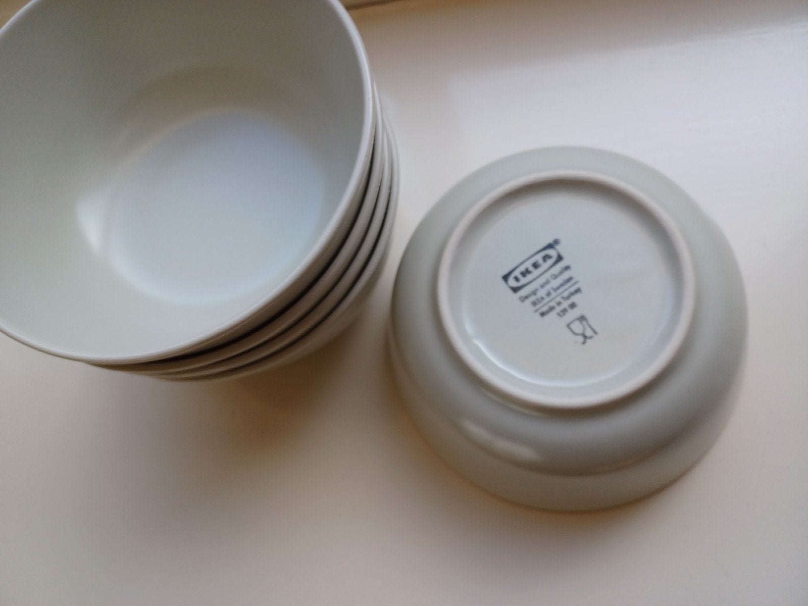 Set van 5 IKEA kommen/  schaaltjes . Zo goed als nieuw, Keramiek, Ophalen of Verzenden, Zo goed als nieuw, Kom(men)