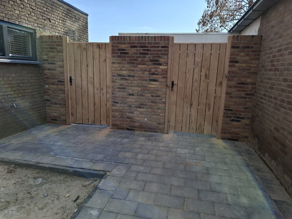 HOUTEN POORTEN tuinhekken  poortje tuin poort poortdeur, 200 cm of meer, Nieuw, Ophalen of Verzenden, Hout