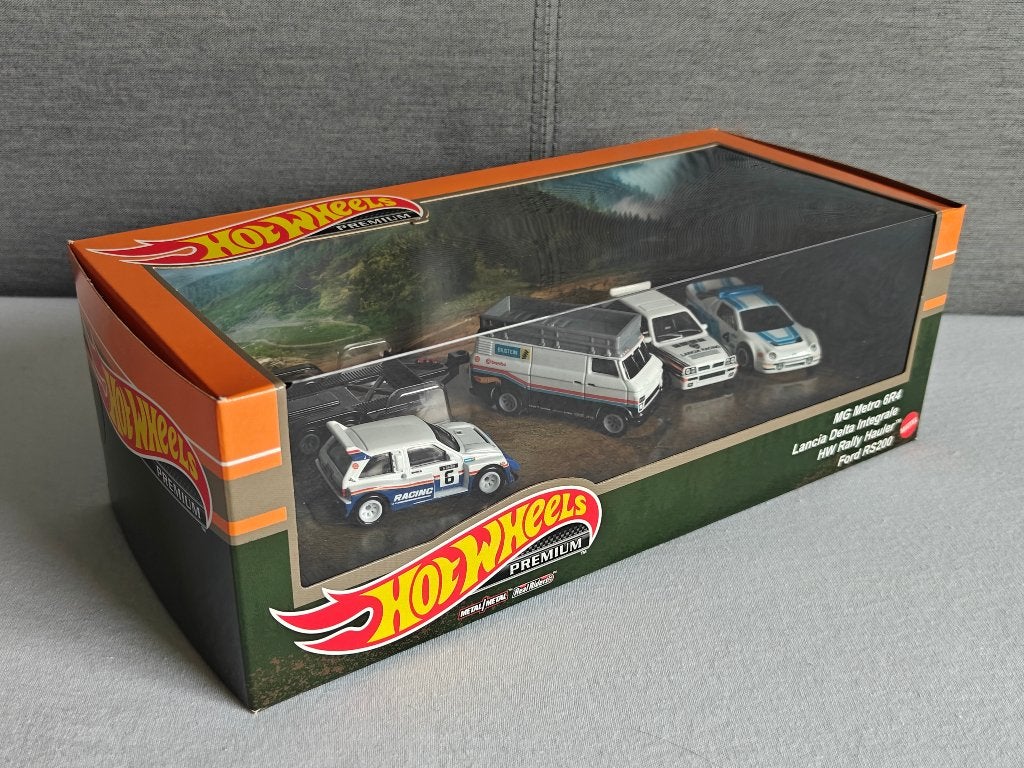 Hot Wheels 4-Pack Lancia Delta Integrale Martini Ford RS200, Ophalen of Verzenden, Nieuw, Auto