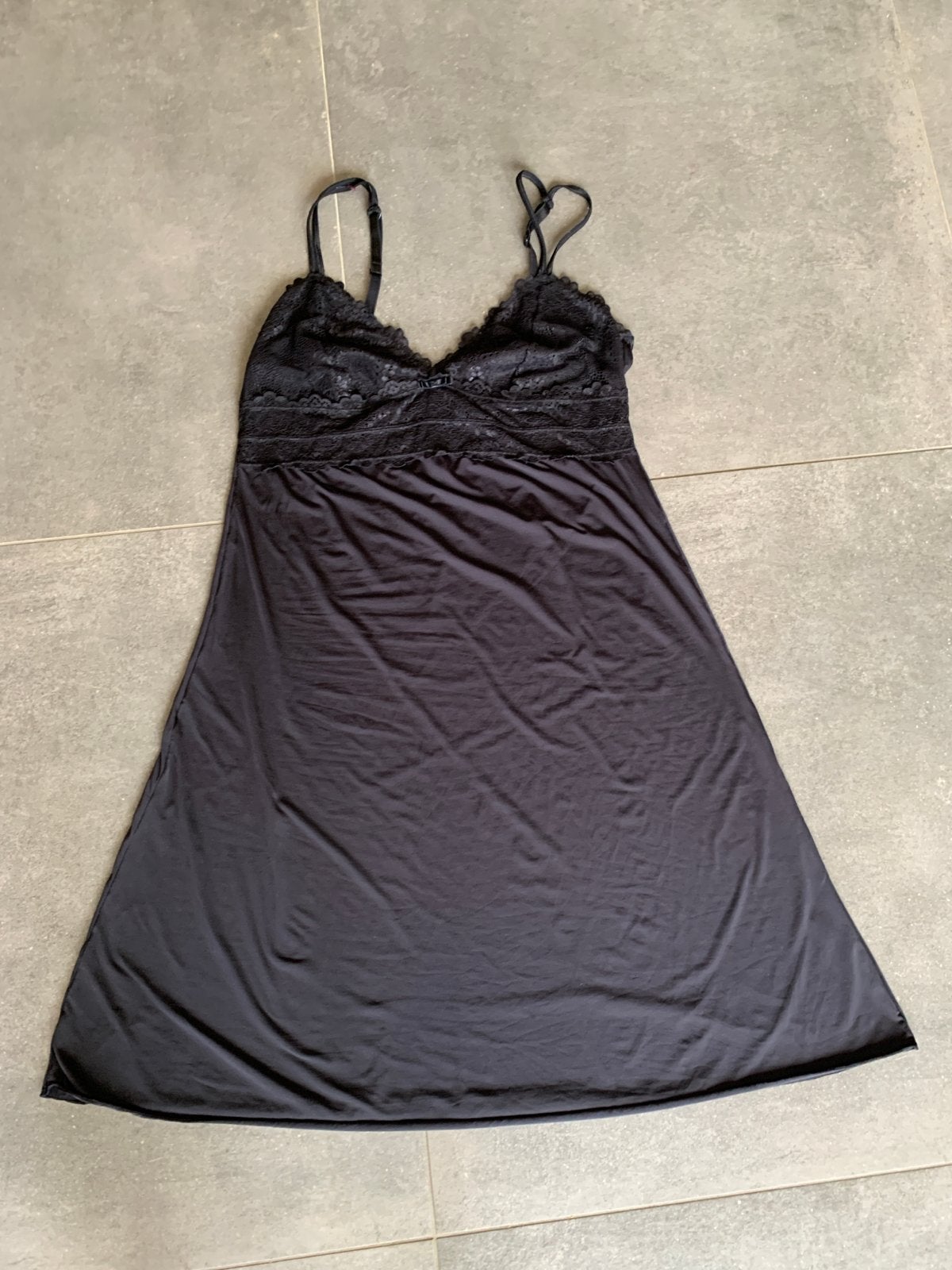 Zwart nachthemd met kant M, Ophalen of Verzenden, Zwart, Nachtkleding