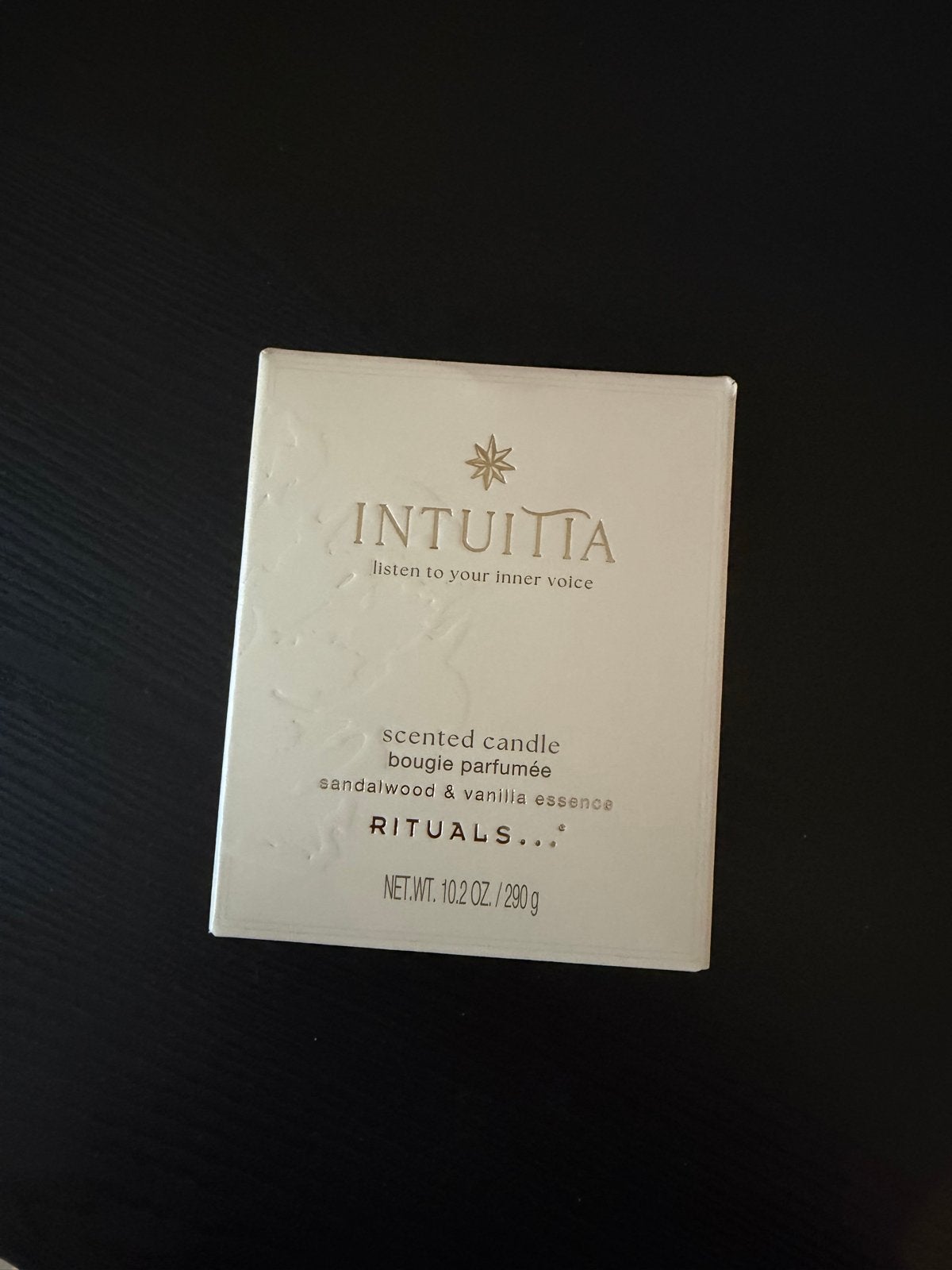 Rituals Intuitia Geurkaars - Sandalwood & Vanilla Essence, Overige materialen, Nieuw, Ophalen of Verzenden, Crème