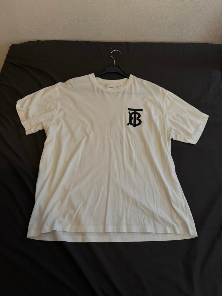 Burberry T Shirt M, Kleding | Heren, Ophalen of Verzenden, Gedragen, Maat 48/50 (M), Wit