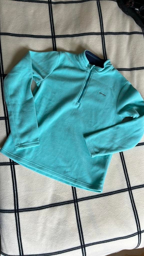 Fleece trui met rits Decathlon quecha 12-13y mt ca 152, Ophalen of Verzenden, Zo goed als nieuw, Jongen of Meisje, Trui of Vest