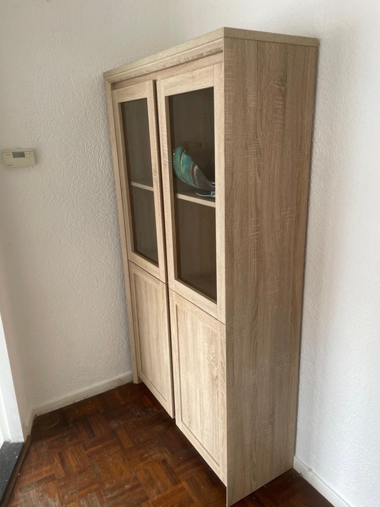 Boekenkast of Buffetkast, Ophalen, 100 tot 150 cm, Wood, 150 tot 200 cm