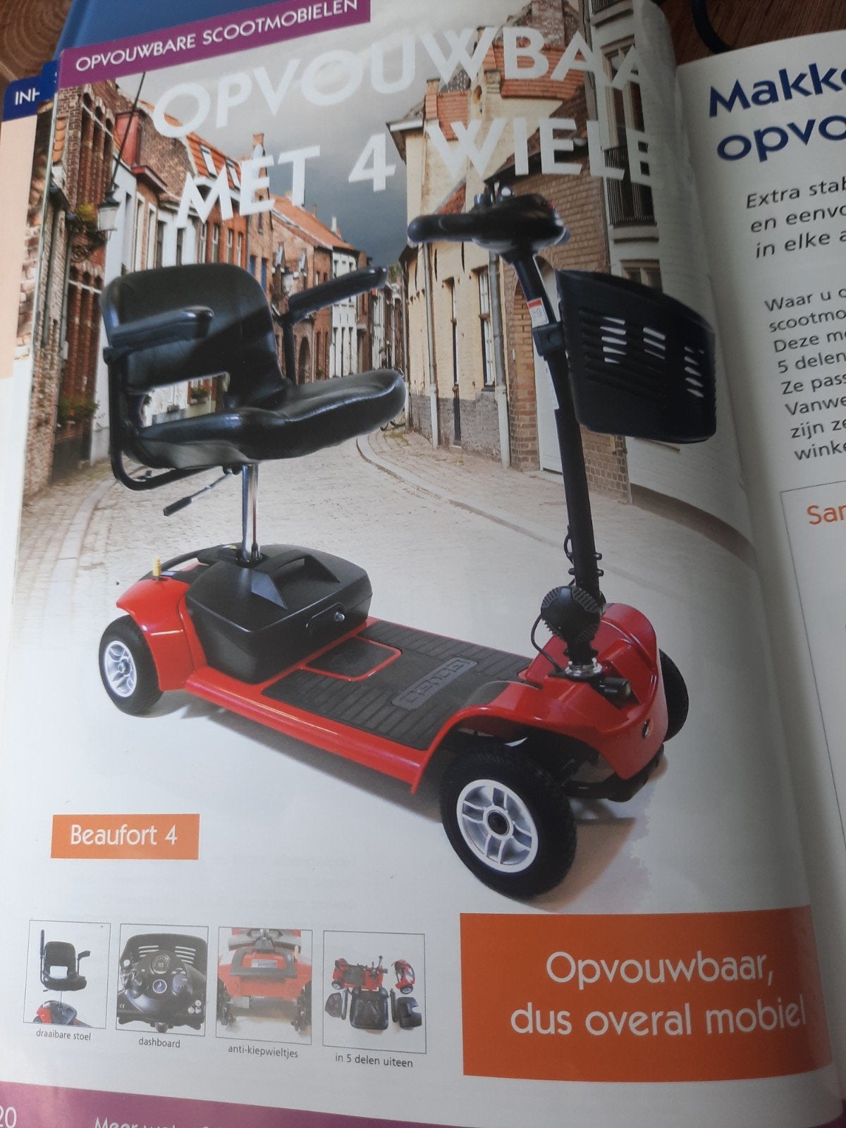 Scootmobiel opvouwbaar Practicomfort te koop, Diversen, Ophalen