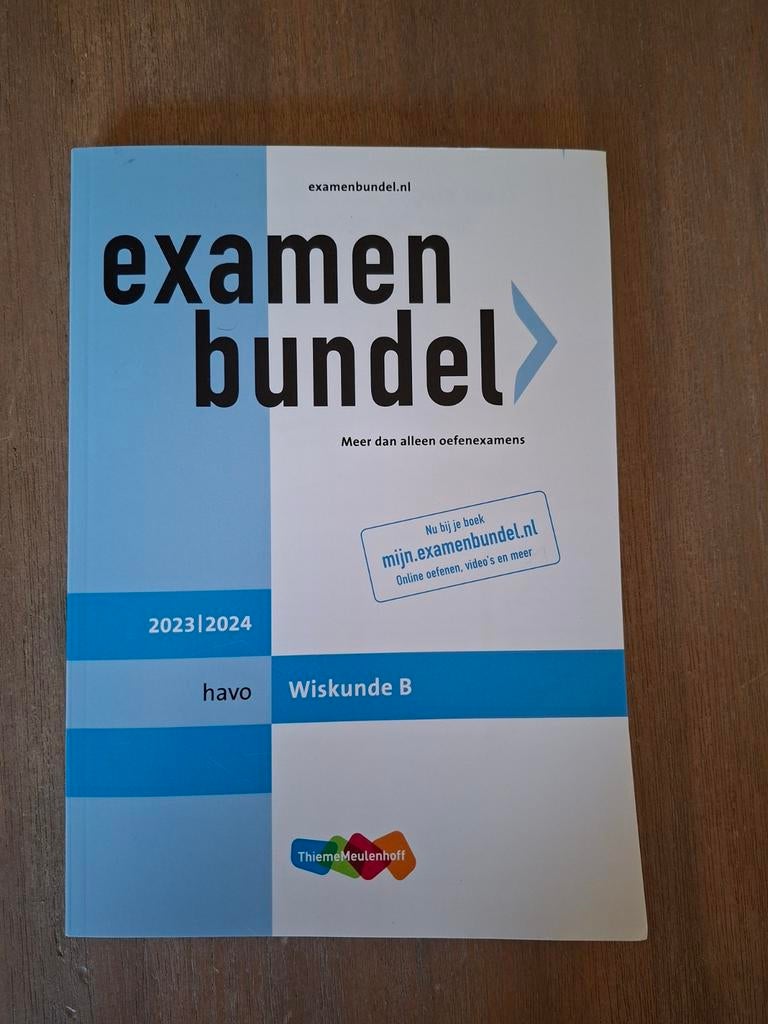 Examenbundel havo Wiskunde B 2023/2024, Boeken, Ophalen of Verzenden, Beta, Zo goed als nieuw, HBO