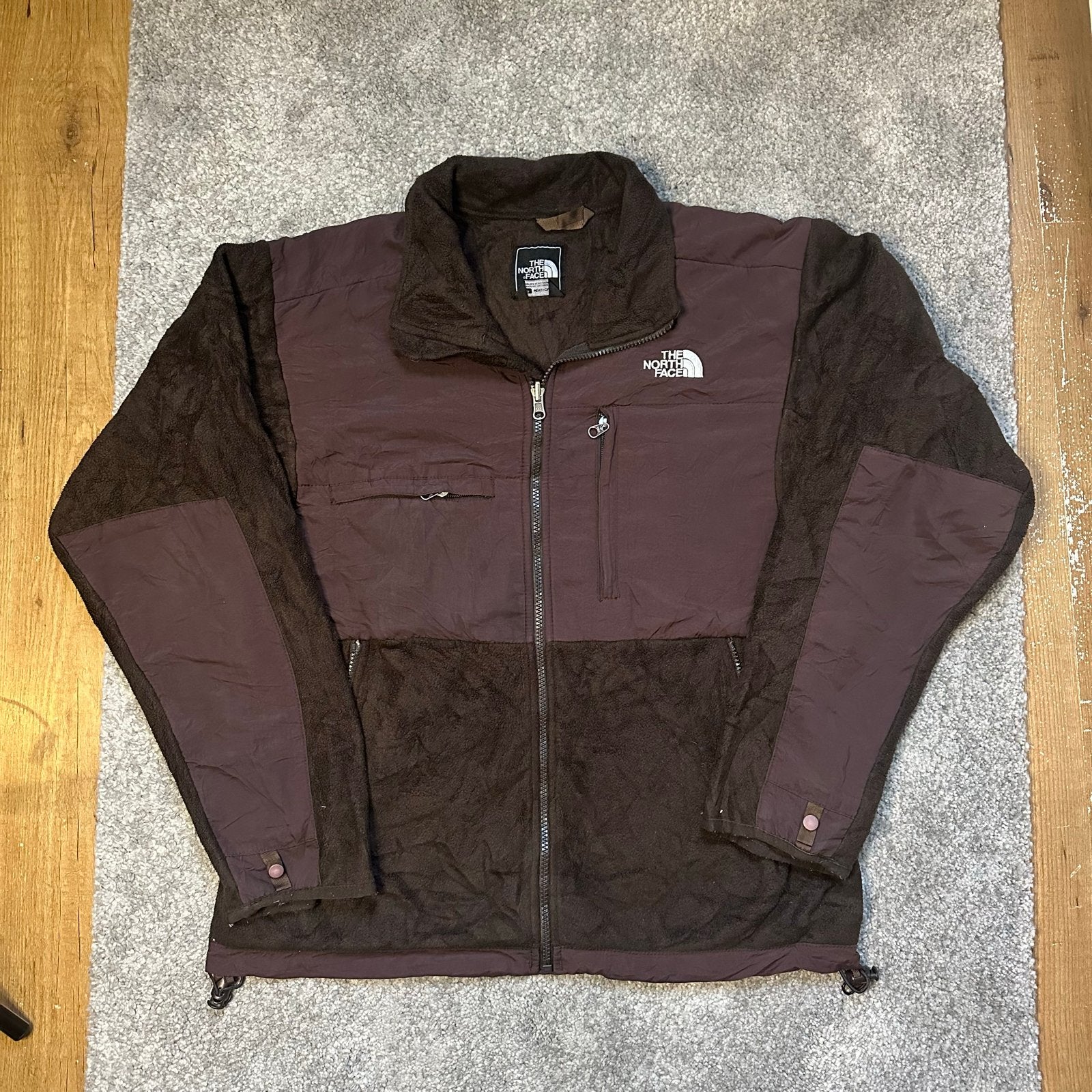 The North Face Fleece Jas Bruin/Paars - Maat S, Kleding | Heren, Ophalen of Verzenden, Gedragen, Maat 46 (S) of kleiner, Bruin