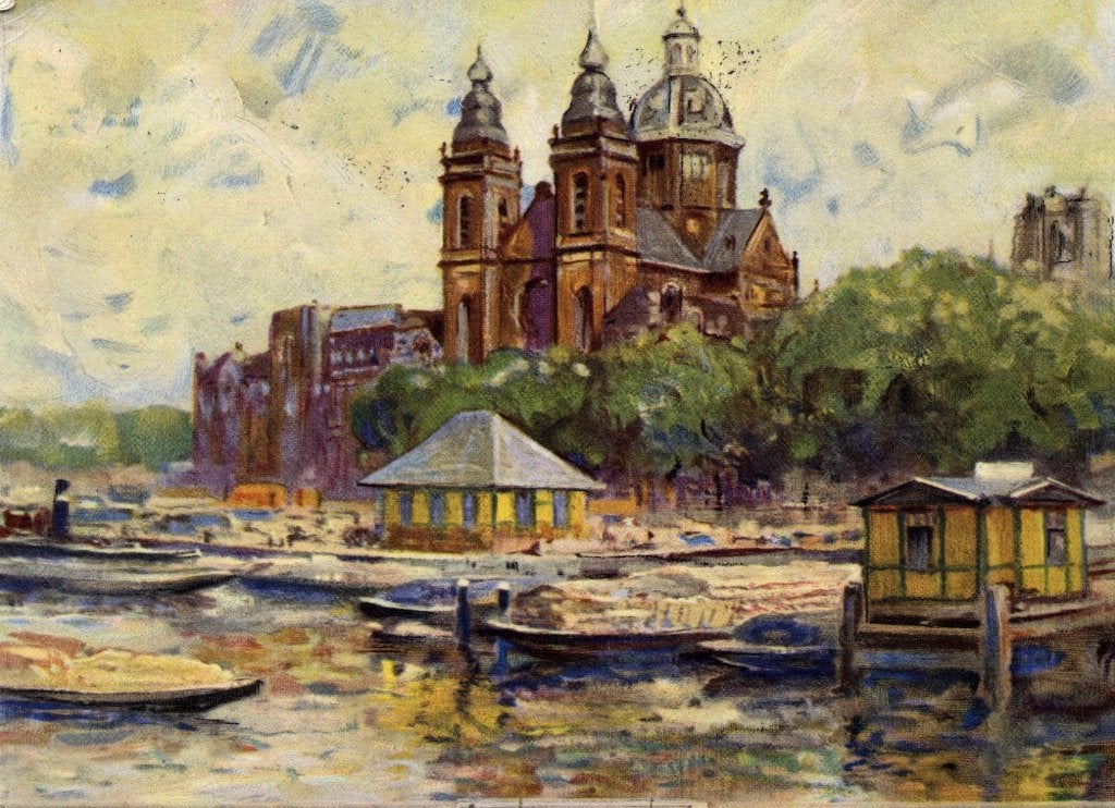 Prins Hendrikkade AMSTERDAM, Verzenden, 1940 tot 1960, Gelopen, Noord-Holland