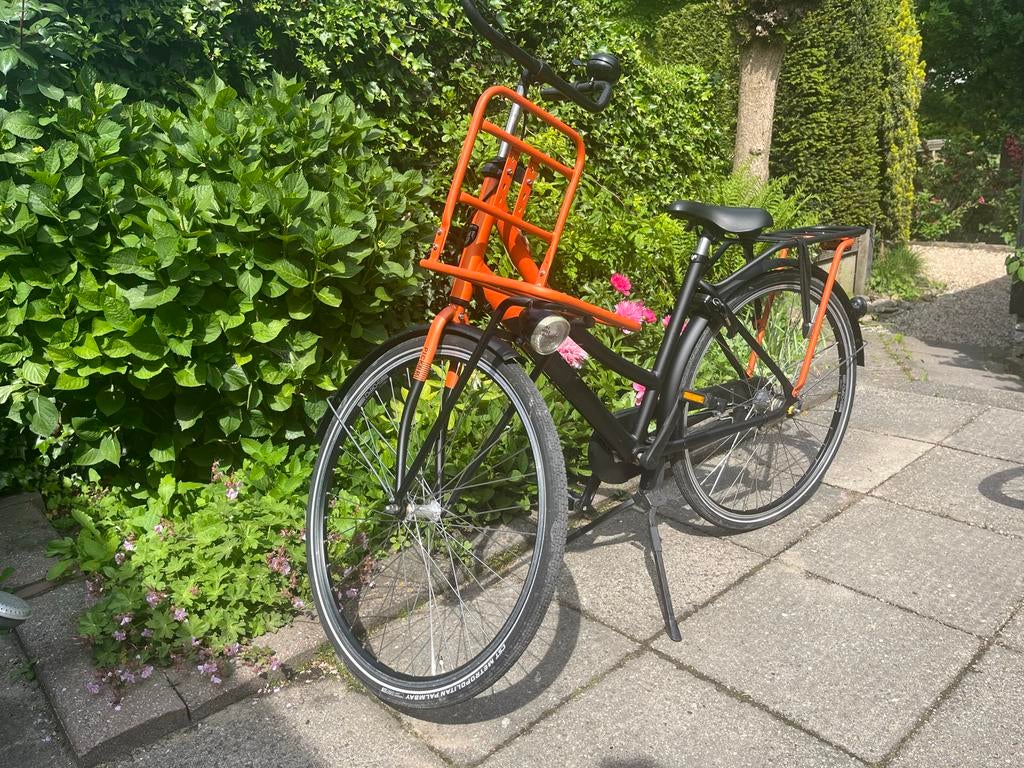 Oranje Sparta Pick-Up Damesfiets met 3 Versnellingen, Ophalen, Terugtraprem, Versnellingen, Zo goed als nieuw