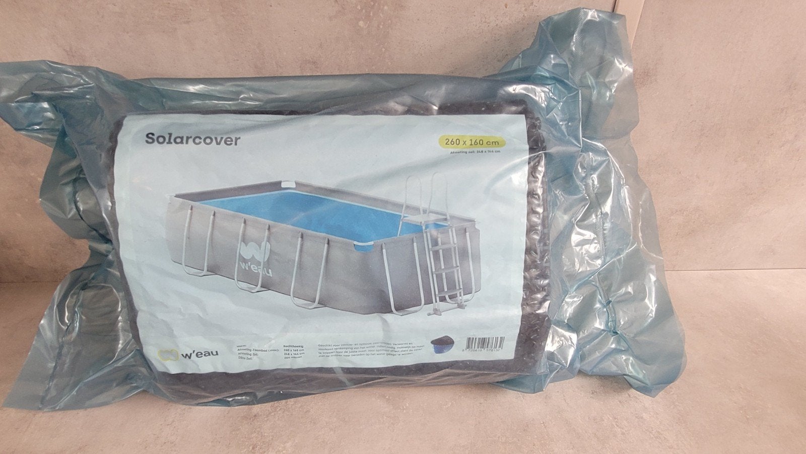W'eau Solardekzeil 260x160 cm voor rechthoekig zwembad, Ophalen of Verzenden, Nieuw