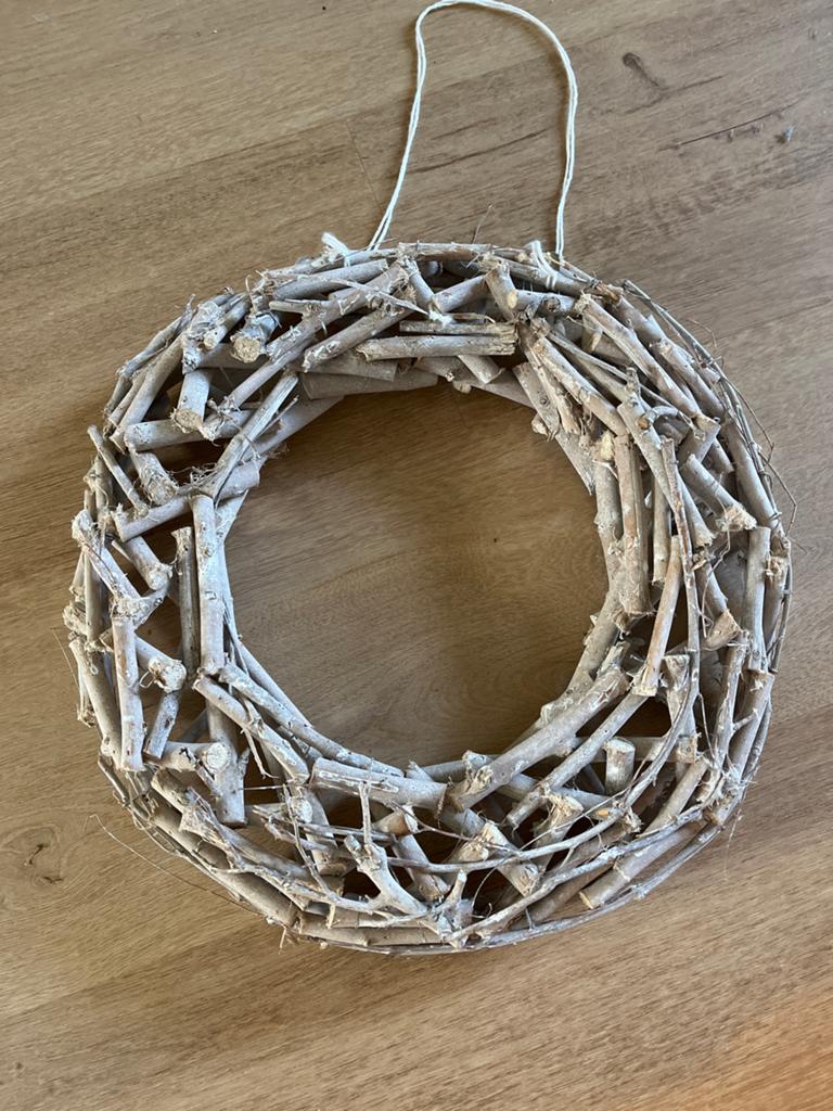 Houten krans - gratis, Huis en Inrichting, Woonaccessoires | Kransen, Gebruikt, Ophalen