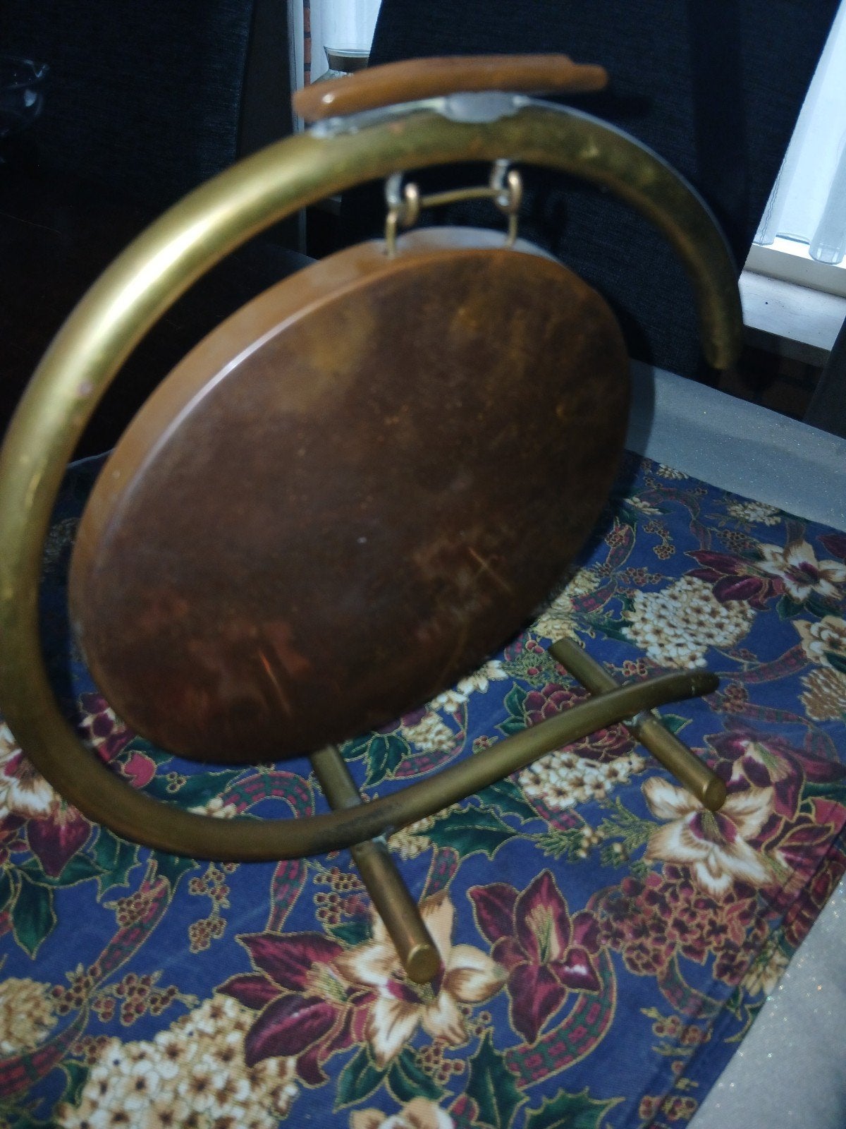 Decoratieve gong van koper en messing, Antiek en Kunst, Ophalen of Verzenden, Koper