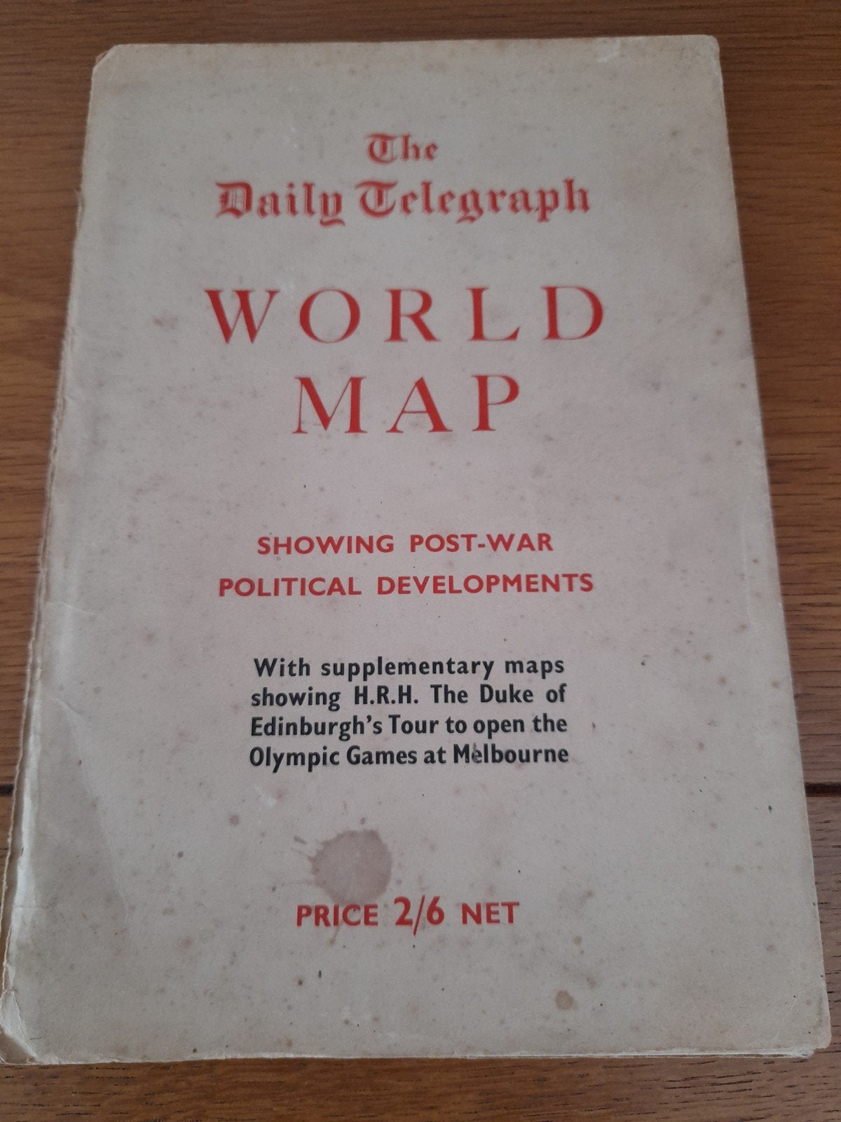 The Daily Telegraph 1957, Gelezen, Ophalen of Verzenden, Landkaart, 1800 tot 2000