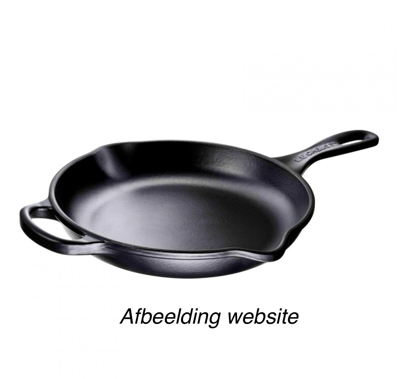 Le Creuset skillet / koekenpan gietijzer – 20 cm, Gebruikt, Le Creuset, Ophalen of Verzenden, Braadpan