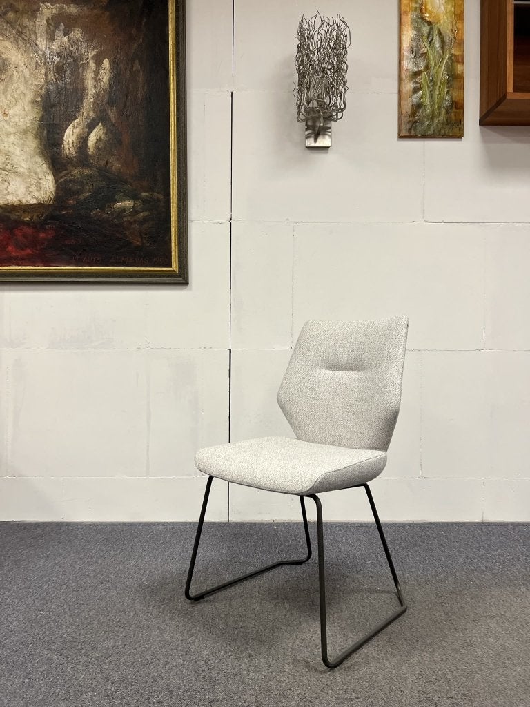 (1) Nieuw Leolux Mime eetkamerstoel stof Design stoel