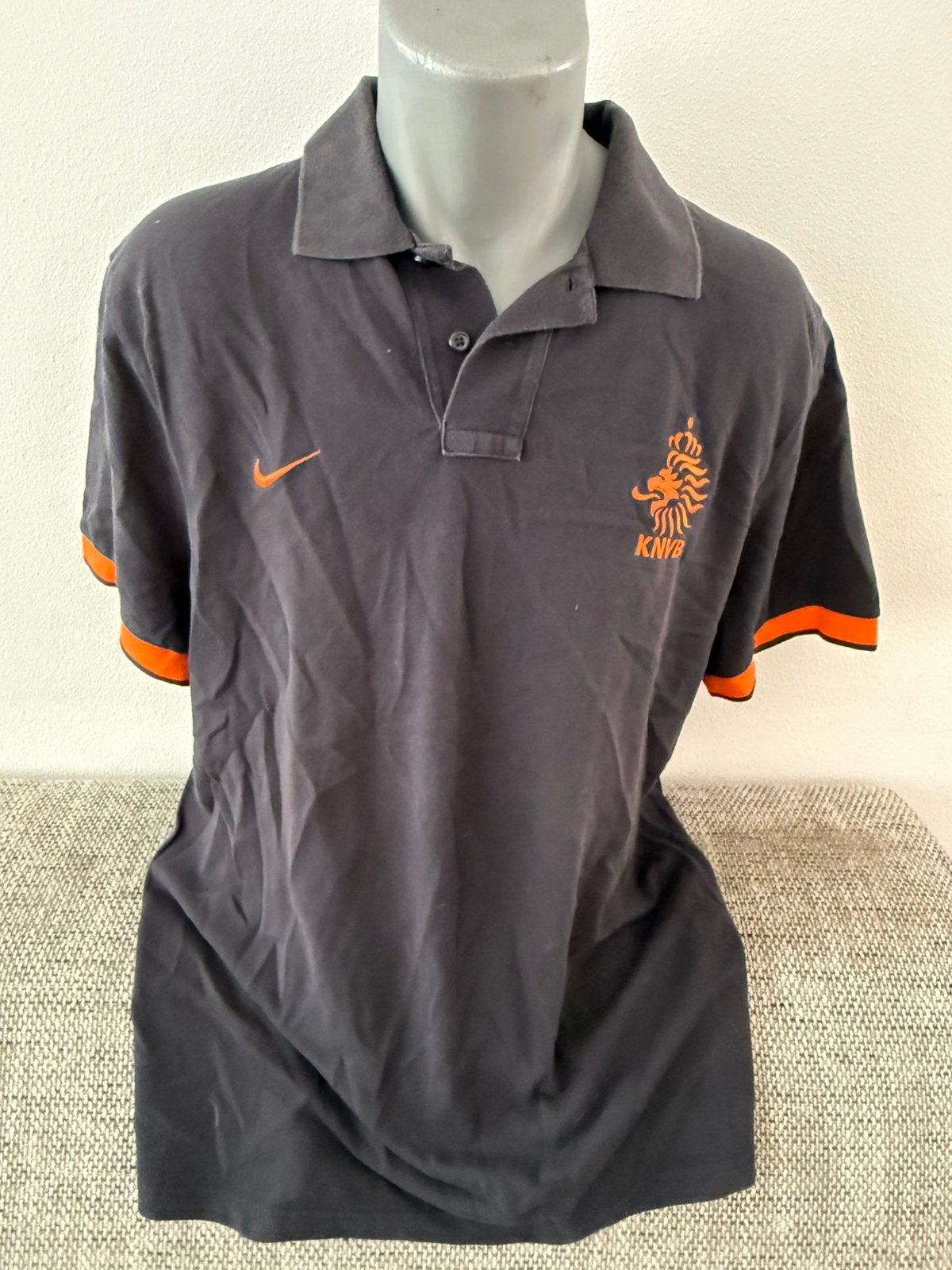 Nike vintage kNVb polo voetbalshirt XL Nederlands Elftal WK, Ophalen of Verzenden, Zo goed als nieuw, Maat 56/58 (XL), Oranje